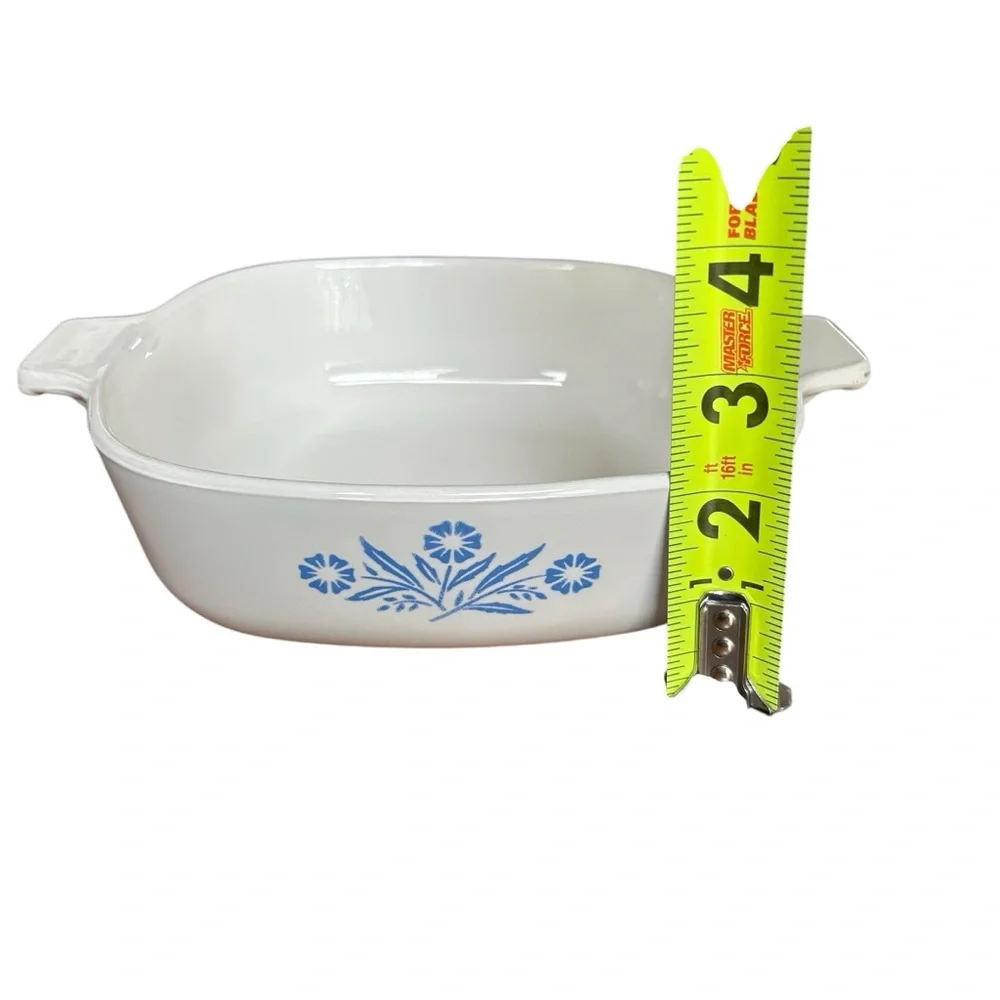 Corning Ware Vintage 60s P-1-B Blue Cornflower 1 Quart Baking Dish‎ Casserole